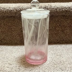 Qtip/cotton ball jar